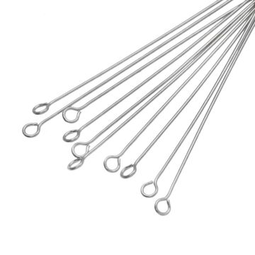 Clous Tête Ronde Acier Inoxydable (50 x 0.7 mm) Argent Antique (50 pièces) 