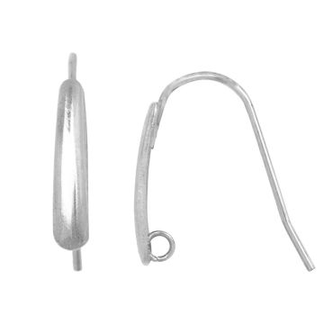 Crochets d'Oreilles Acier Inoxydable (18.5 x 13.5 mm) Argent Antique (4 pièces)