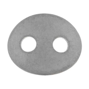 Boutons Fermoirs Acier Inoxydable (14 x 12 x 1 mm - trou 3 mm) Argent Antique (20 pièces)