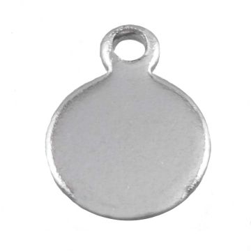 Breloque Acier Inoxydable (6 x 4.5 x 0.6 mm) Argent Antique (100 pièces)