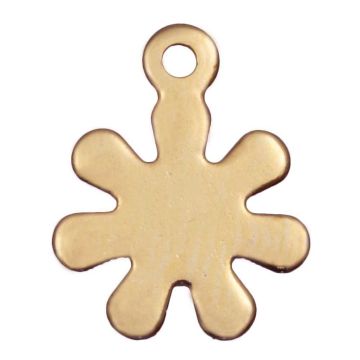 Breloque Acier Inoxydable Fleur (13 x 10.5 x 0.8 mm) Or (10 pièces)