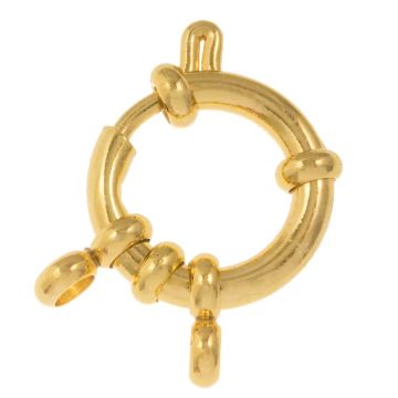 Fermoir Bouée en Acier Inoxydable (23 x 12 x 2.5 mm) Or (2 pièces)