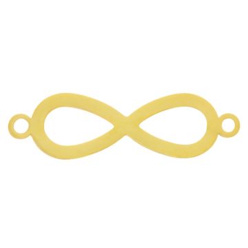 Breloque Acier Inoxydable Infinity (27 x 7.5 x 1.5 mm) Or (1 pièces)