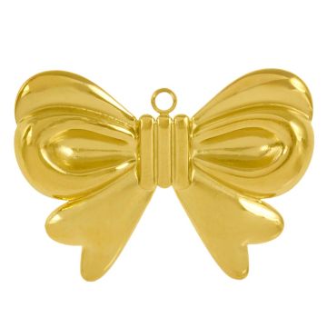 Pendentif Acier Inoxydable Noeud Papillon (27.5 x 20 x 3 mm) Or (1 pièces)