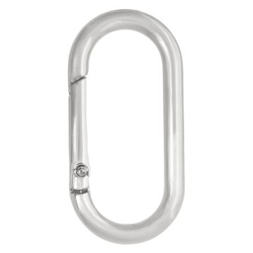 Mousqueton Ovale (50 x 24.5 mm) Argent Antique (1 pièce)