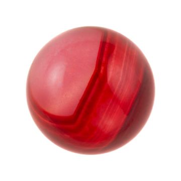Cabochon Agate Rouge Rayée (8 mm) 3 pièces