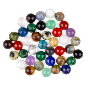 Assortiment de Cabochons en Pierres Naturelles (4 mm) 40 pièces