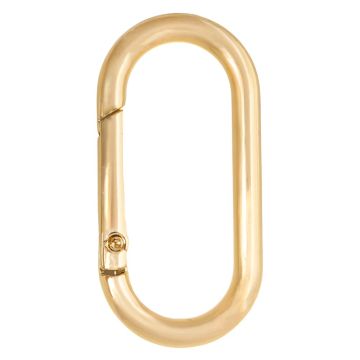 Mousqueton Ovale (50 x 24.5 mm) Or (1 pièce)
