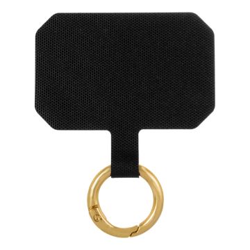 Plaque de fixation Cordon téléphonique avec anneau (Black - Gold) 1 pièces