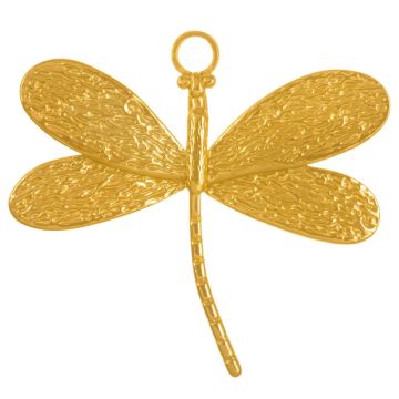 Pendentif Acier Inoxydable Libellule (41 x 44 x 2.5 mm) 18K Gold Ion Plated (1 pièce)