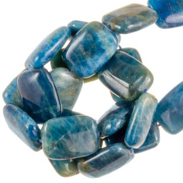 Perles Apatite (16.5 x 12 x 6 mm) 24 pièces