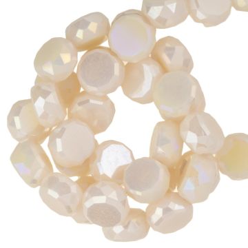 Perles Facettes Disque (6 x 3 mm) Creole Pink AB (95 pièces) 