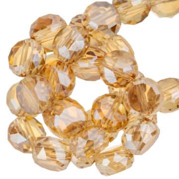 Perles Facettes Disque (8 x 5 mm) Honey Topaz (15 pièces) 