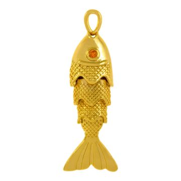 Pendentif Poisson (27 x 7 x 5.5 mm) 18K Gold Plated (1pièce)