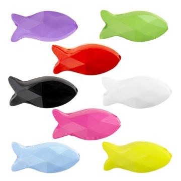 Perles Acryliques Poisson Opaque (18 x 8 x 6 mm) Mix Color (20 pièces)