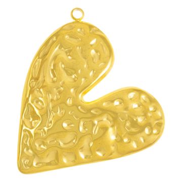 Pendentif Acier Inoxydable Coeur (33 x 31 x 2 mm) Or (1 pièces)