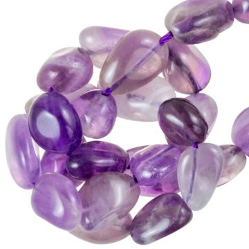 Perles Améthyste (5 - 10 x 6 - 7 x 3 - 7 mm ) 40 pièces