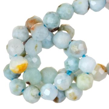 Perles Facettes Larimar (2 mm) 200 pièces