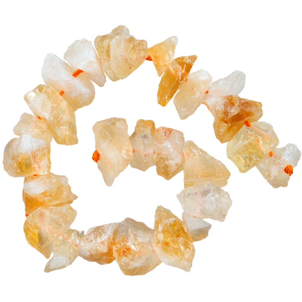 Perles Citrine (9 - 17 x 7 - 16 x 8 - 14 mm) 20 pièces