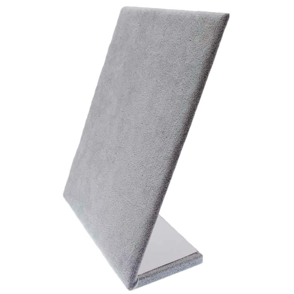 Présentoir Clous d'Oreilles Velours (25 x 20 x 8 cm) Grey (1 pièce)